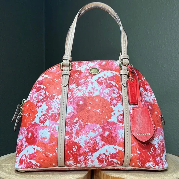 Coach Bags Coach Peyton Floral Domed Satchel Poshmark